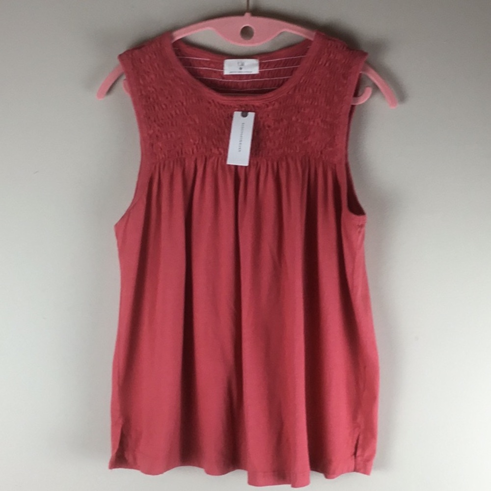 NWT Swing Tank Top from Anthropologie dark coral